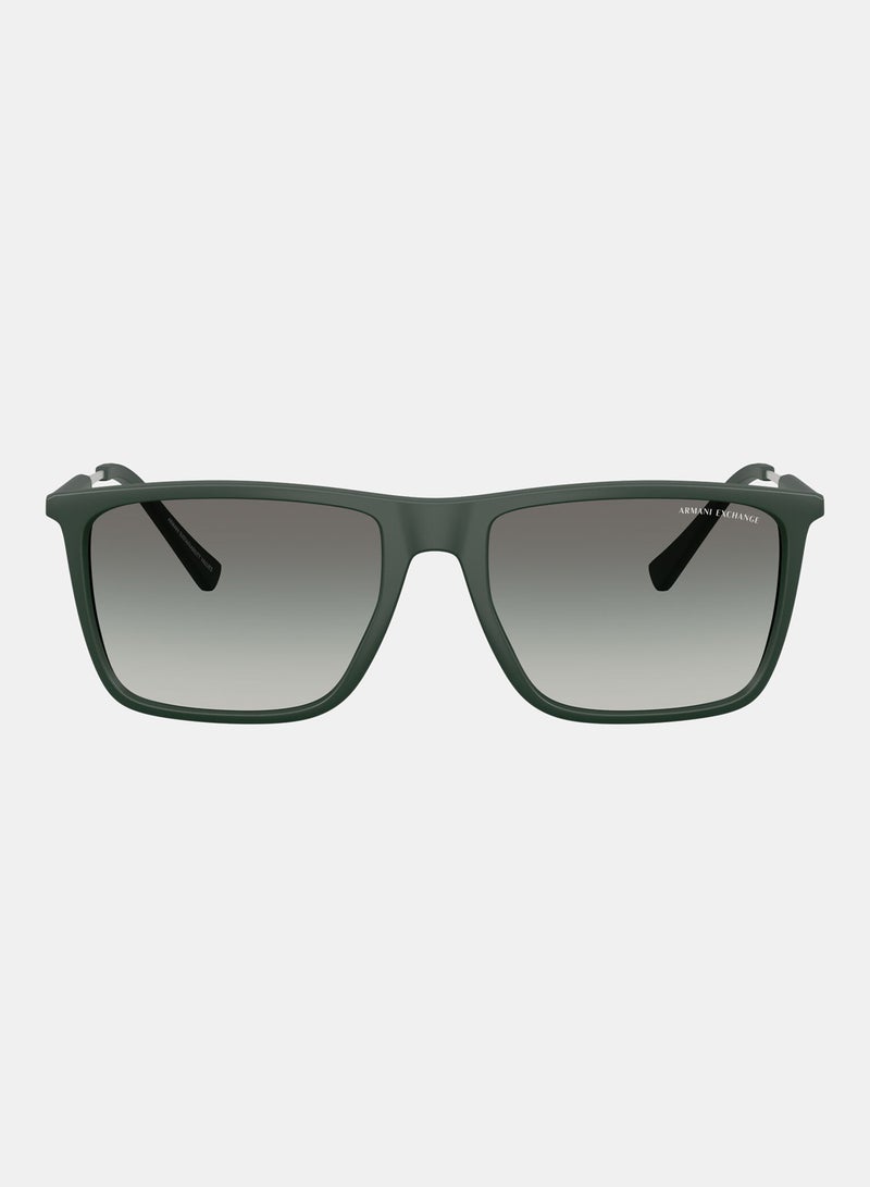 Armani Exchange Full Rimmed Square Sunglasses 0AX4160S - Image 1